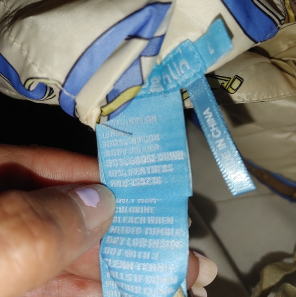 J McLaughlin Reversible Equestrian  Tahoe Down Vest Sz.L NWT - Picture 7 of 9